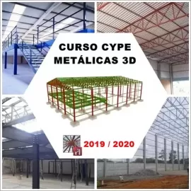 CURSO CYPE / METALICAS 3D - ESTRUTURA METLICA DE GALPO E MEZANINO - BLACK FRIDAY