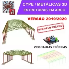 CURSO  CYPE / METALICAS 3D - GALPO EM ARCO - BLACK FRIDAY